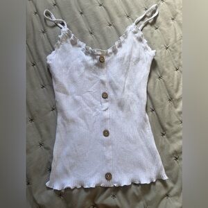NWT White Tank Top Size M